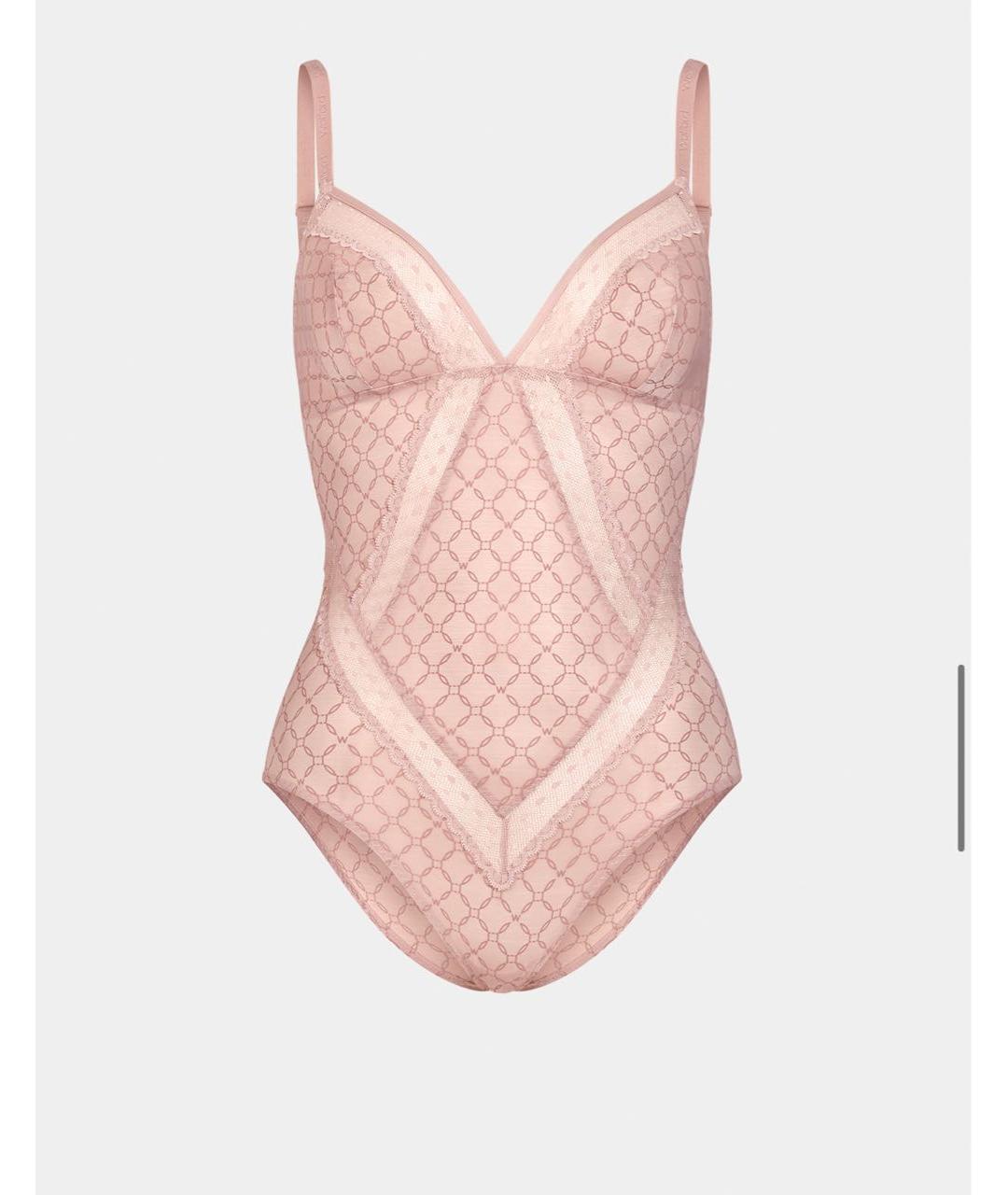 WOLFORD Розовое полиамидовое боди, фото 8