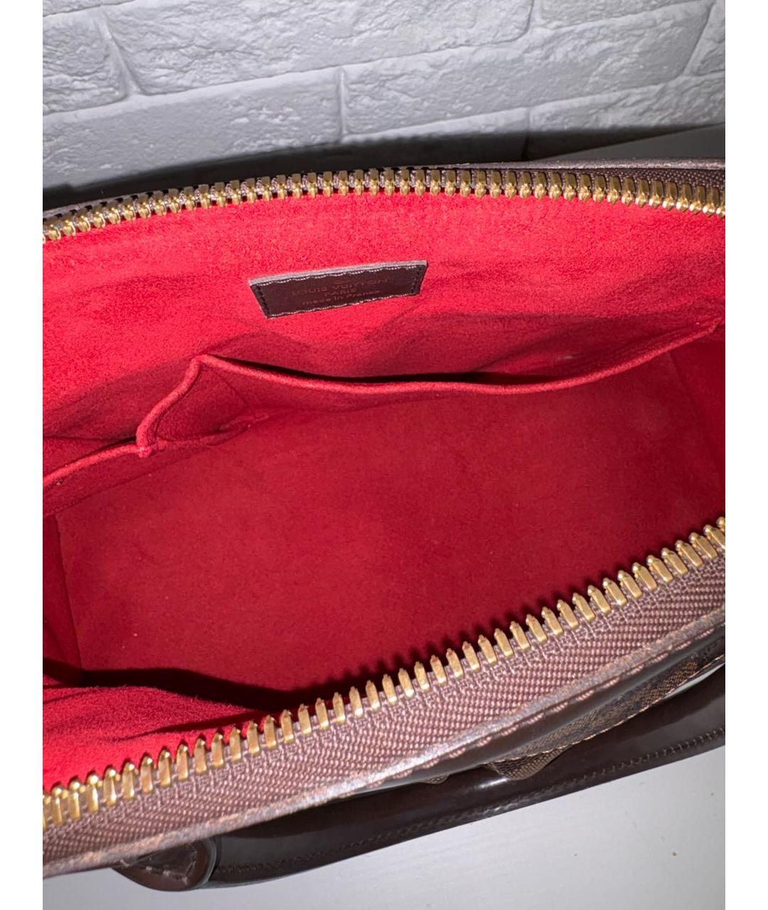 LOUIS VUITTON Коричневая сумка с короткими ручками, фото 8