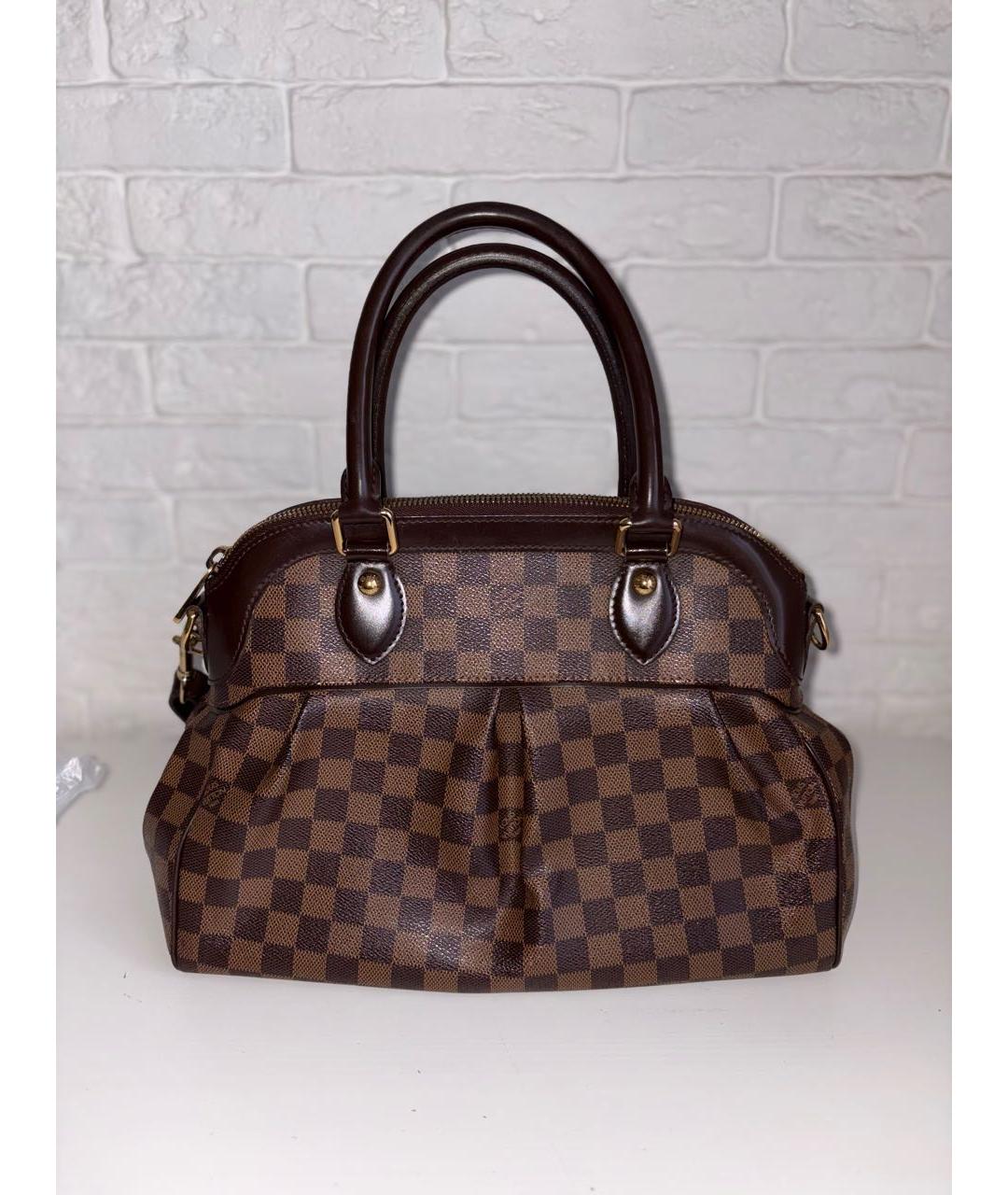 LOUIS VUITTON Коричневая сумка с короткими ручками, фото 2