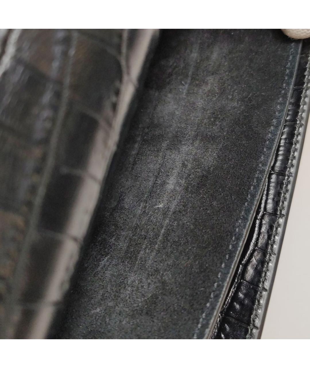 SAINT LAURENT Черная сумка через плечо из лакированной кожи, фото 8