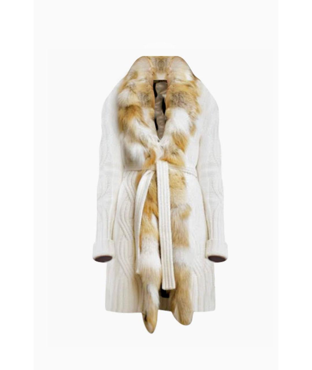 ROBERTO CAVALLI Бежевый шерстяной кардиган, фото 9