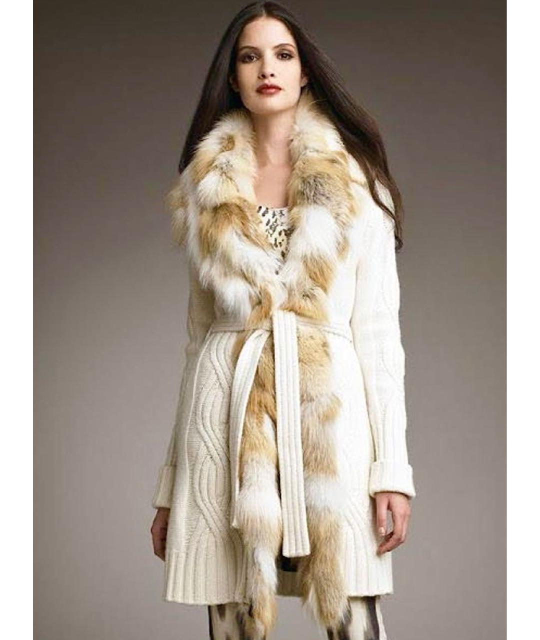 ROBERTO CAVALLI Бежевый шерстяной кардиган, фото 8