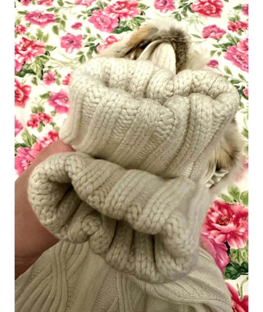 ROBERTO CAVALLI Бежевый шерстяной кардиган, фото 7