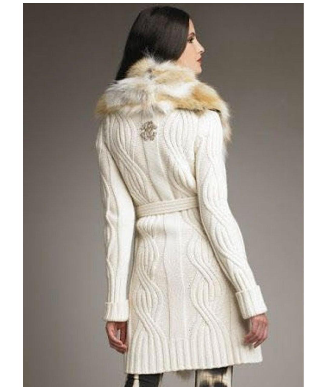 ROBERTO CAVALLI Бежевый шерстяной кардиган, фото 2