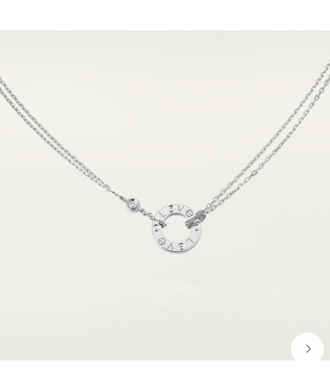 CARTIER Белое колье из белого золота, фото 4