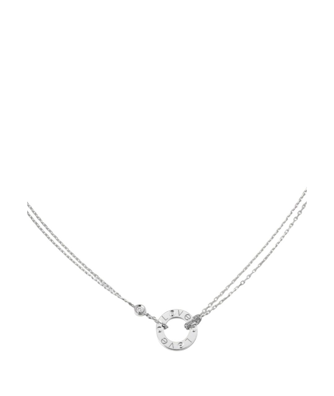 CARTIER Белое колье из белого золота, фото 1