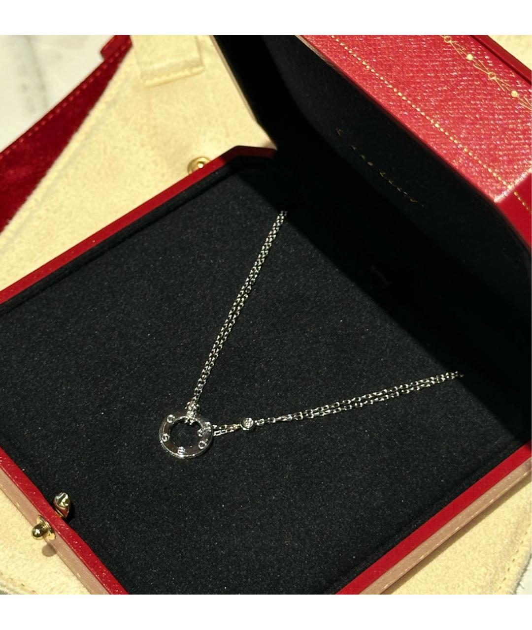CARTIER Белое колье из белого золота, фото 3