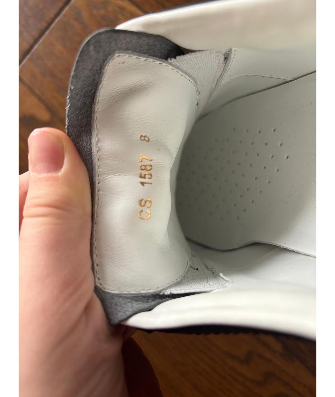 DOLCE&GABBANA Черные кожаные низкие кроссовки / кеды, фото 6