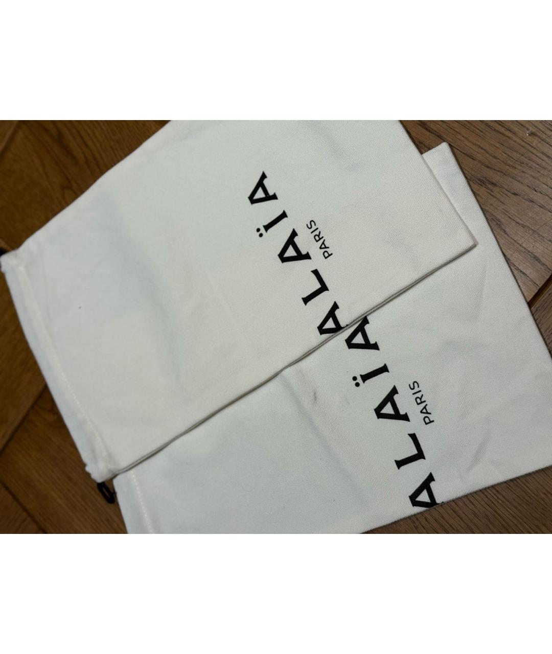 ALAIA Черные кожаные балетки, фото 5