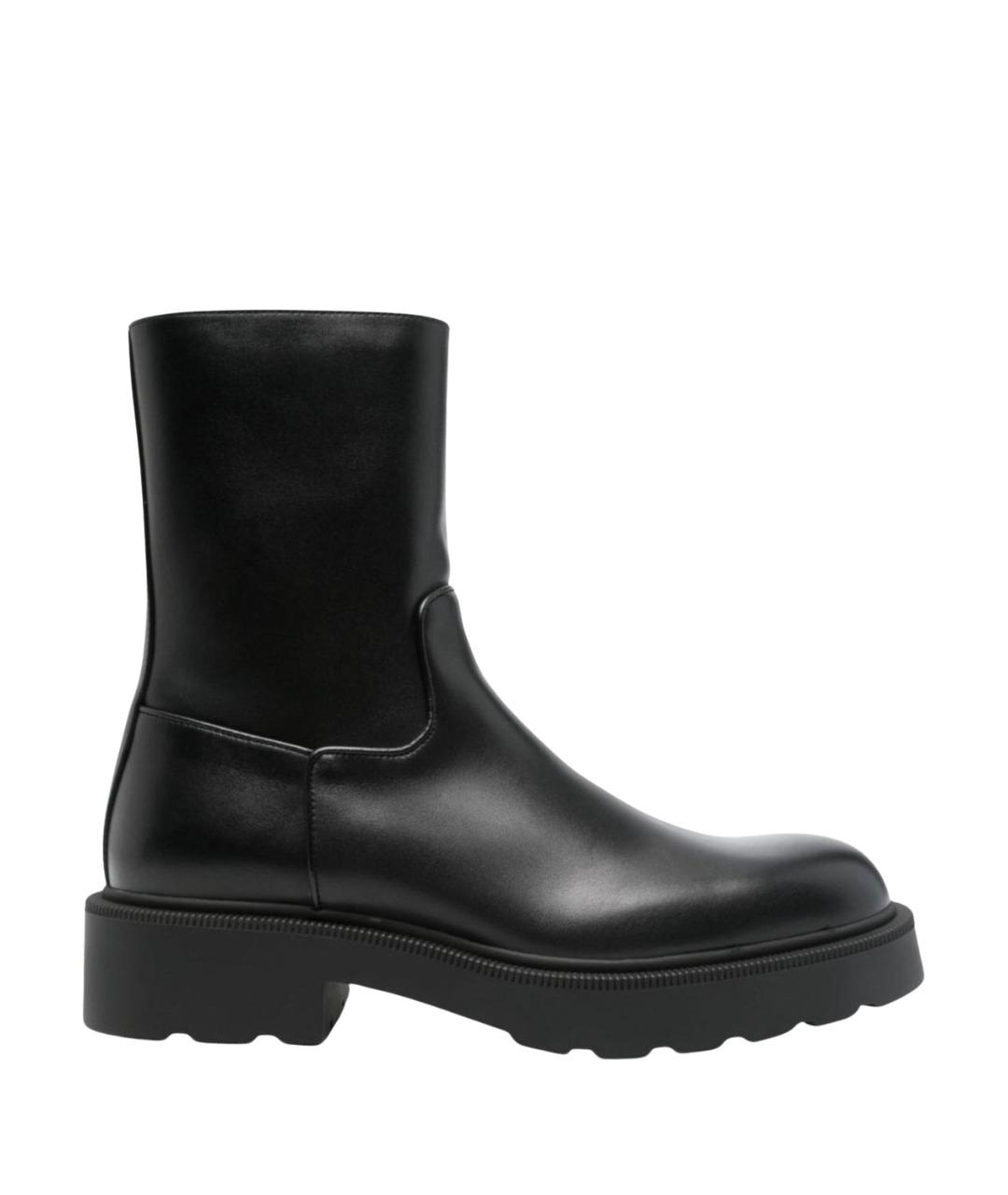 THE ROW Черные кожаные полусапоги, фото 1