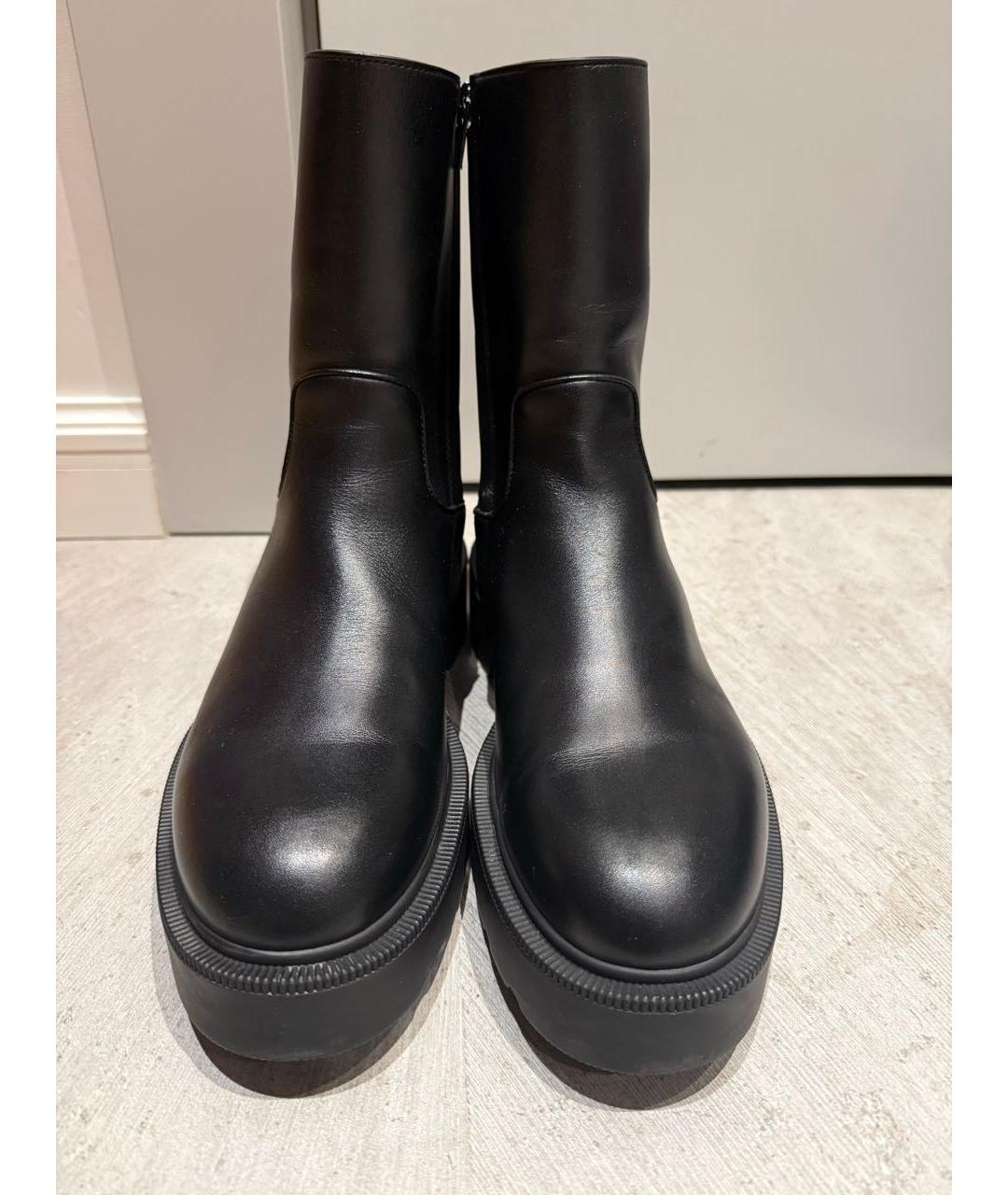 THE ROW Черные кожаные полусапоги, фото 2