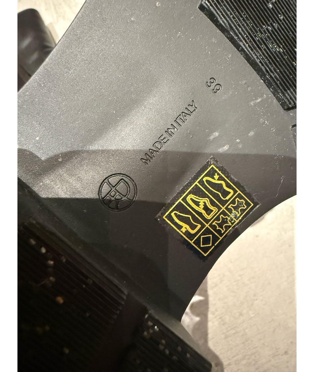 THE ROW Черные кожаные полусапоги, фото 6