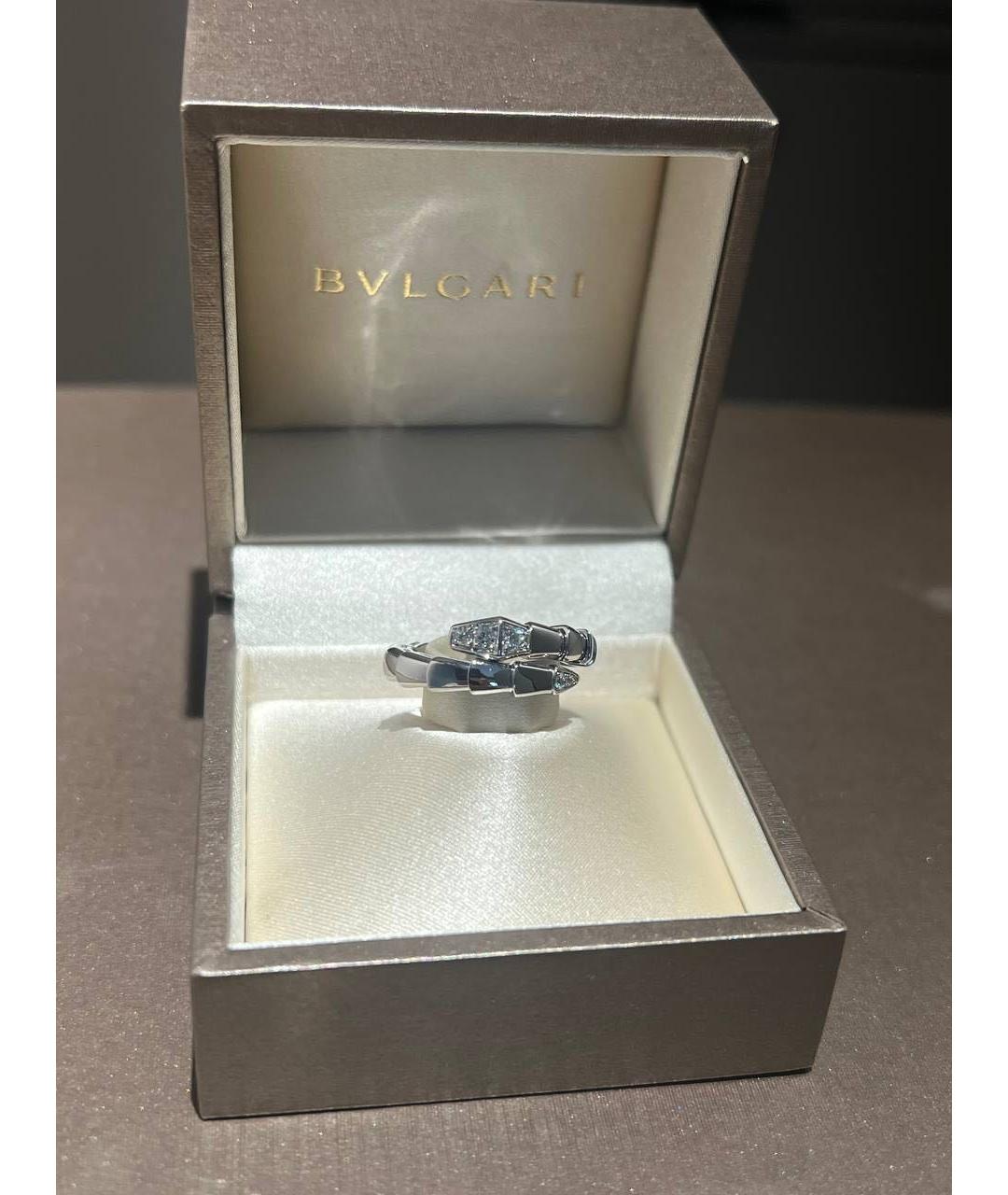 BVLGARI Серебряное кольцо из белого золота, фото 2