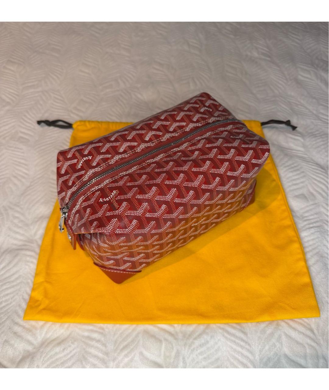 GOYARD Красная косметичка, фото 8