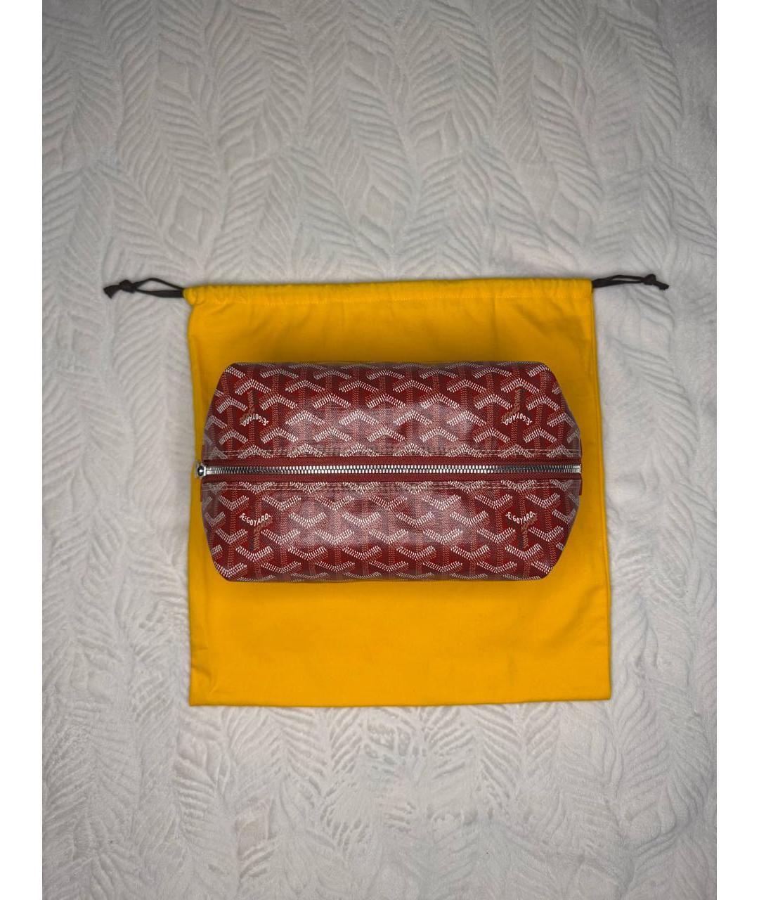 GOYARD Красная косметичка, фото 2