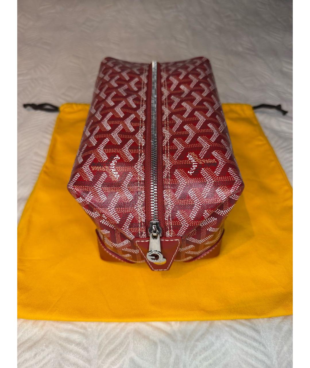 GOYARD Красная косметичка, фото 4