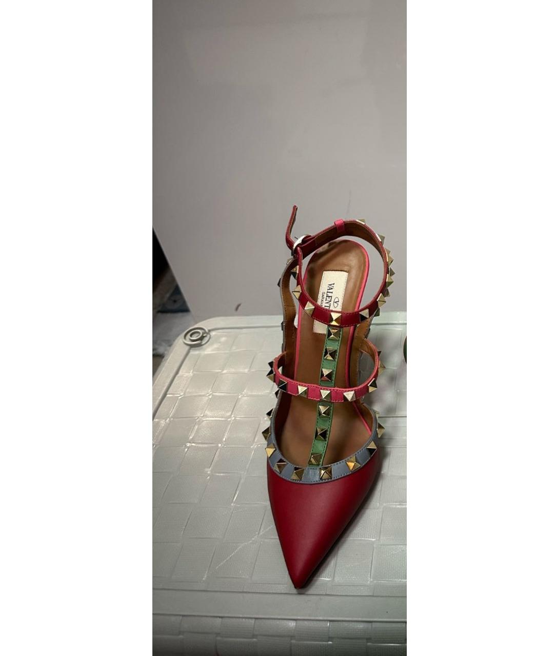 VALENTINO Мульти кожаные босоножки, фото 2