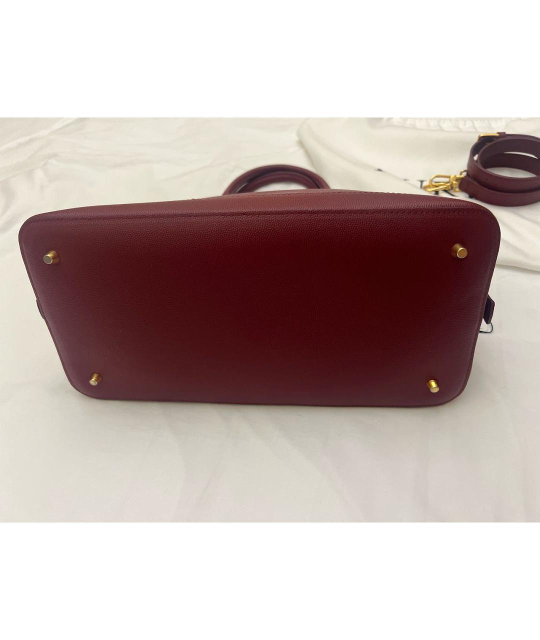 FURLA Бордовая кожаная сумка тоут, фото 3