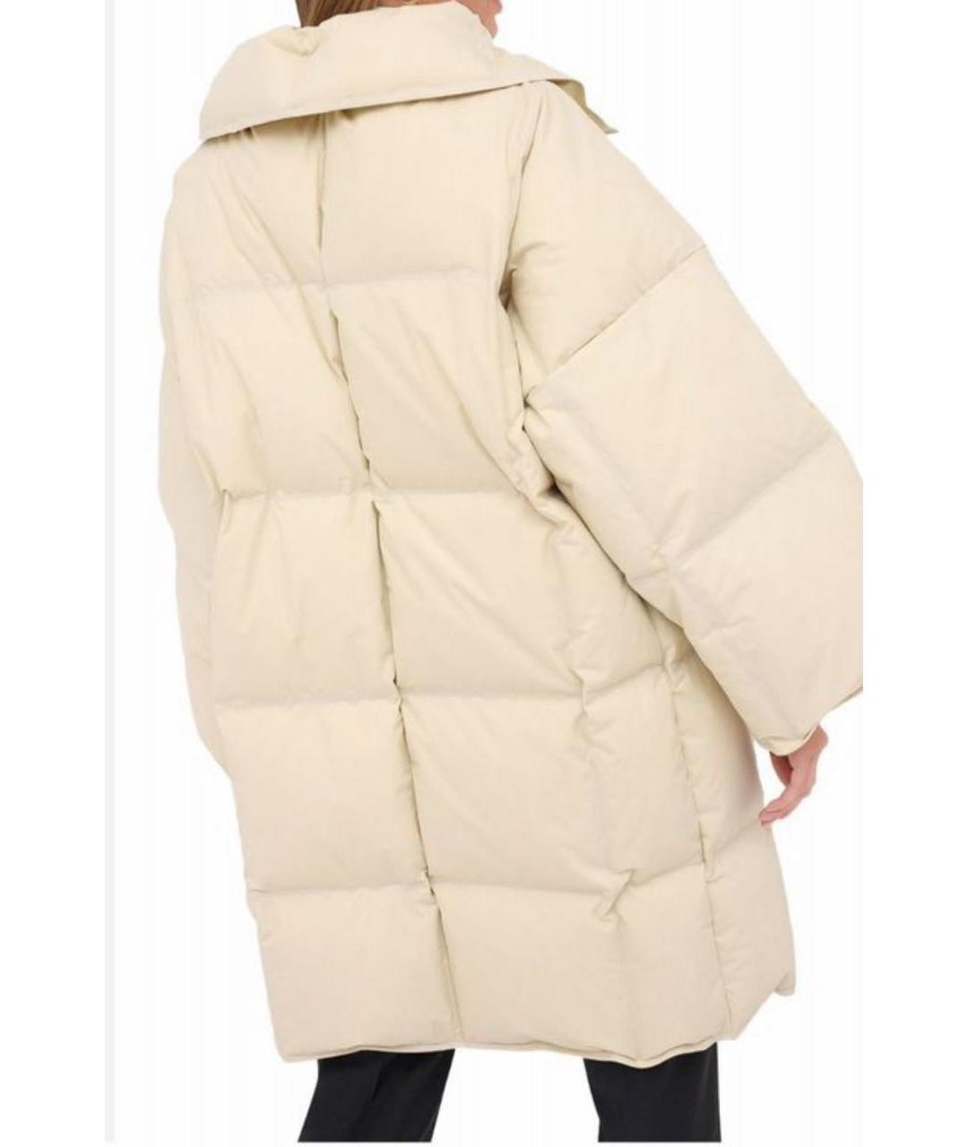 BOTTEGA VENETA Бежевый хлопковый пуховик, фото 7