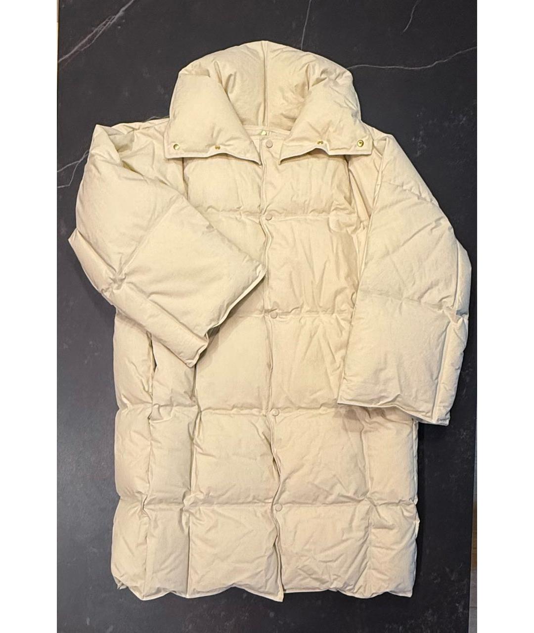 BOTTEGA VENETA Бежевый хлопковый пуховик, фото 8