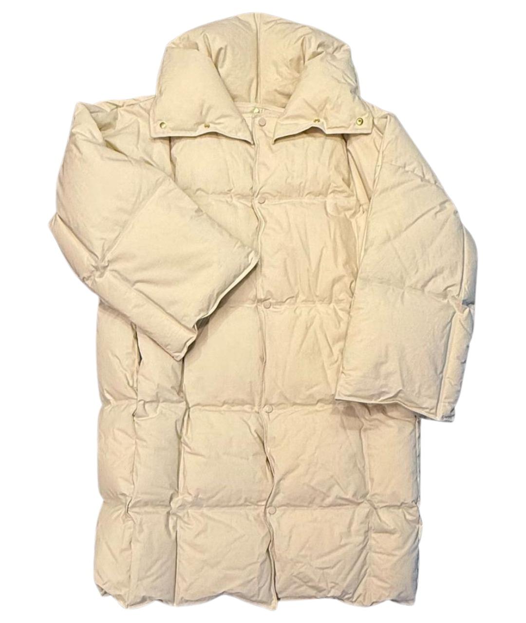 BOTTEGA VENETA Бежевый хлопковый пуховик, фото 1