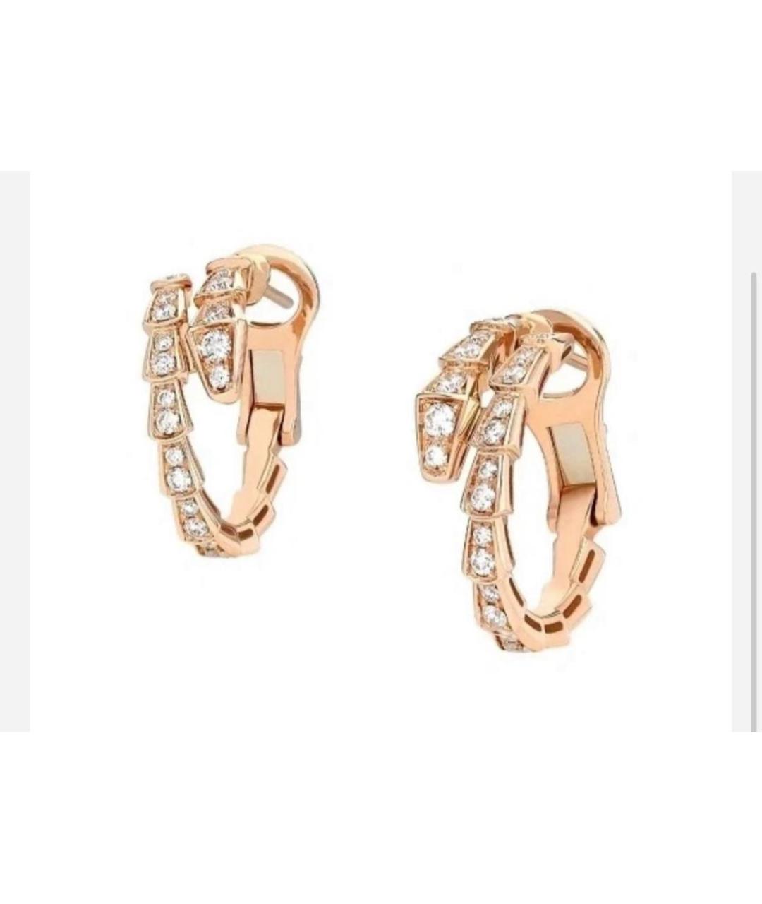 BVLGARI Желтые серьги из желтого золота, фото 3