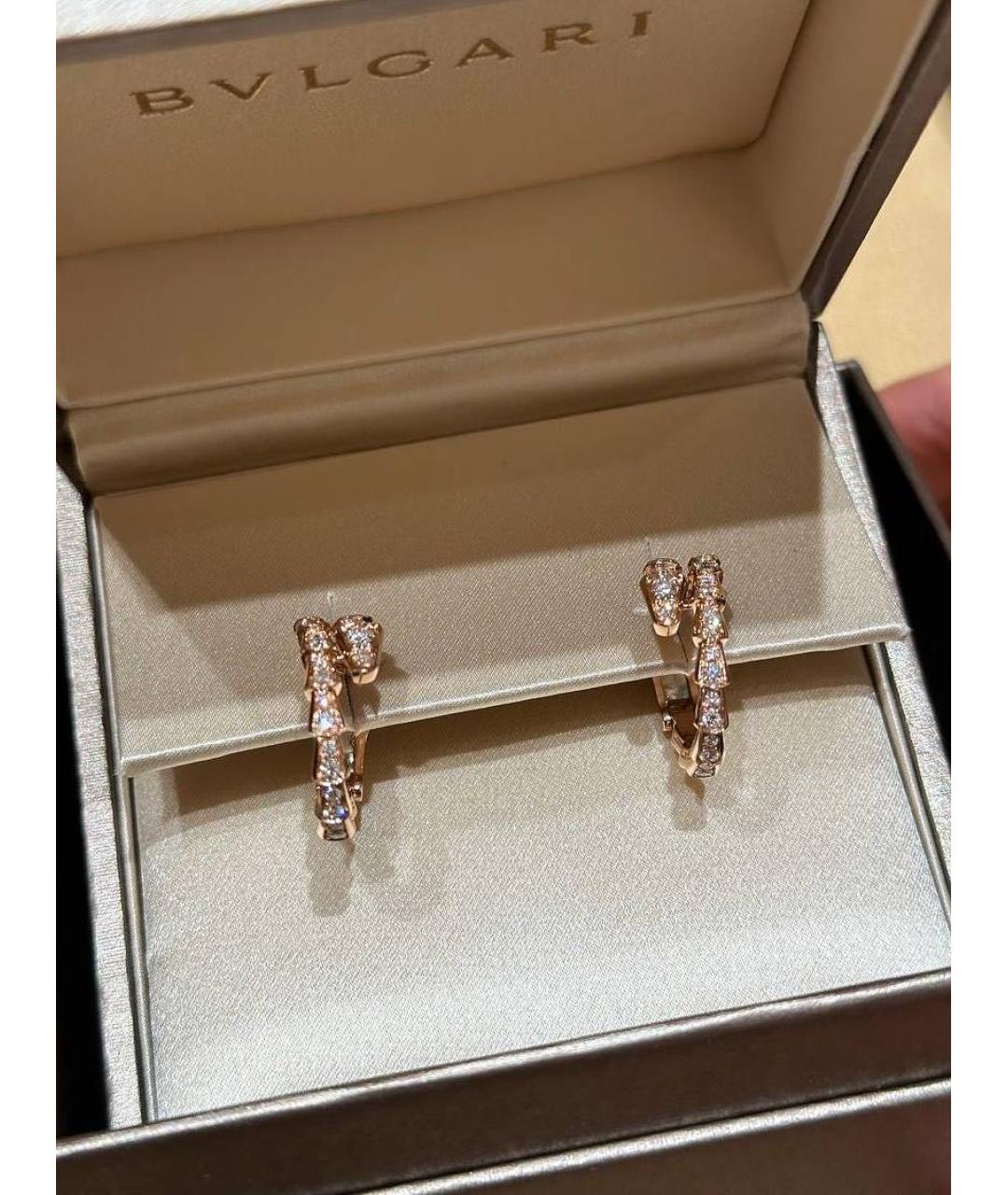 BVLGARI Желтые серьги из желтого золота, фото 2