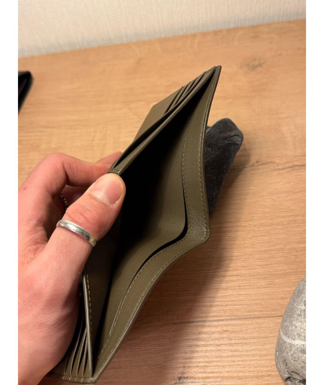 BURBERRY Бежевый кожаный кошелек, фото 5