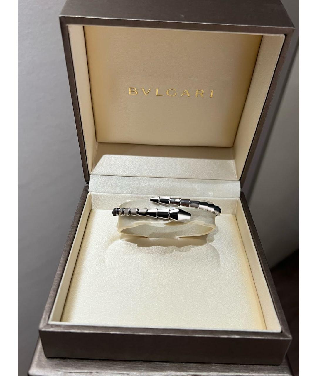 BVLGARI Серебрянный браслет из белого золота, фото 2