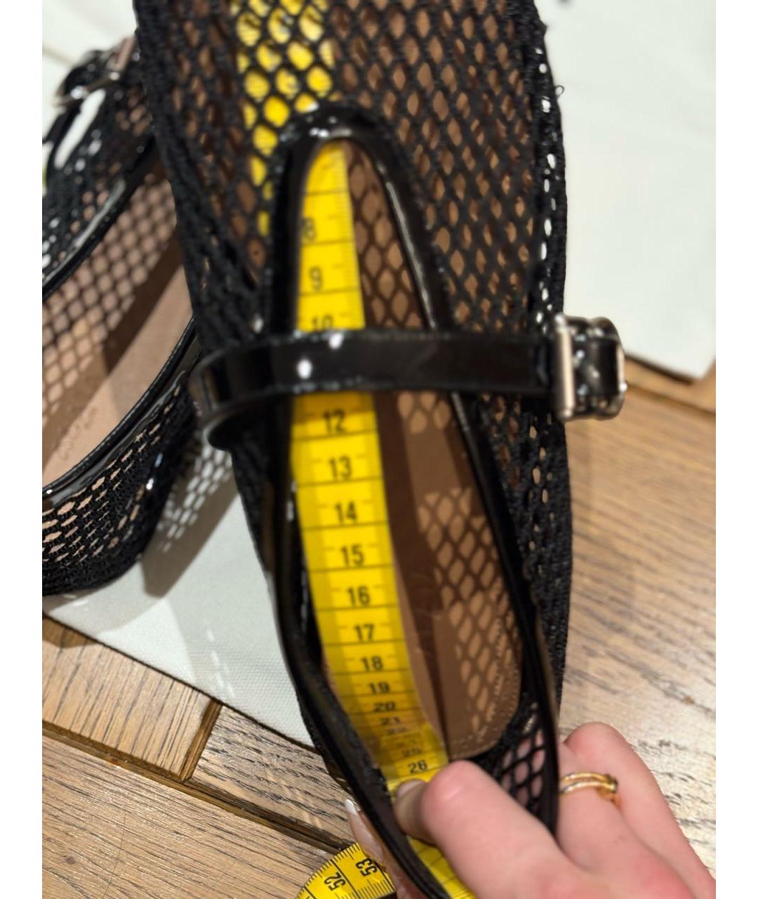 ALAIA Черные кожаные балетки, фото 8