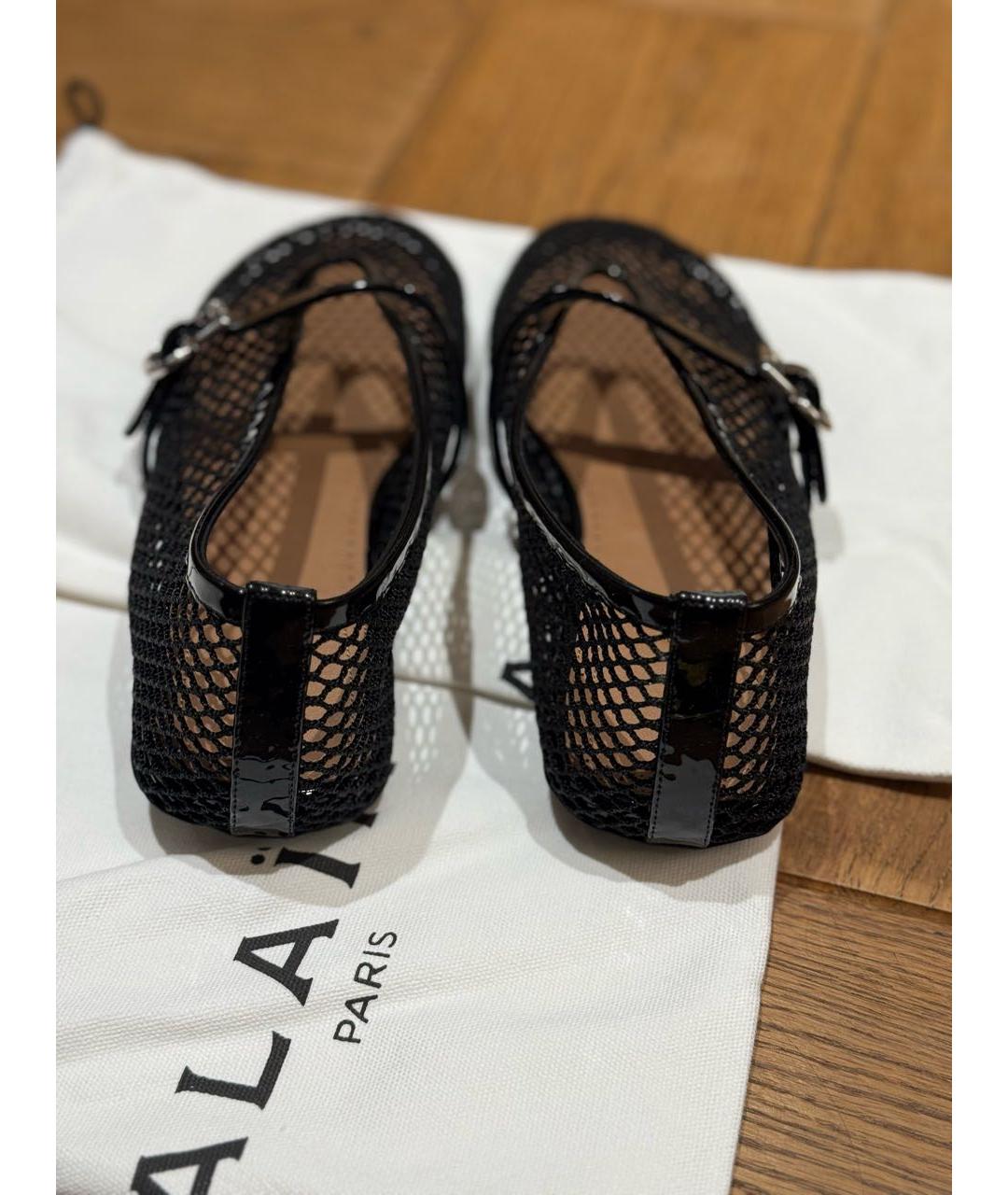 ALAIA Черные кожаные балетки, фото 4