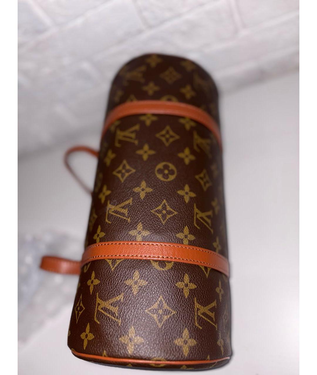 LOUIS VUITTON Коричневая сумка с короткими ручками, фото 4