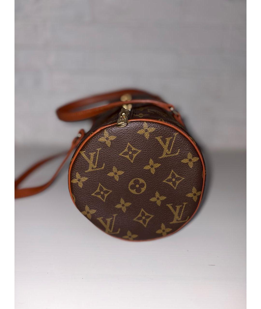 LOUIS VUITTON Коричневая сумка с короткими ручками, фото 5