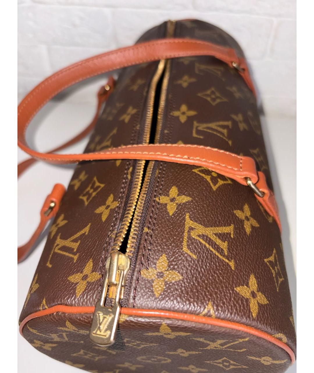 LOUIS VUITTON Коричневая сумка с короткими ручками, фото 6
