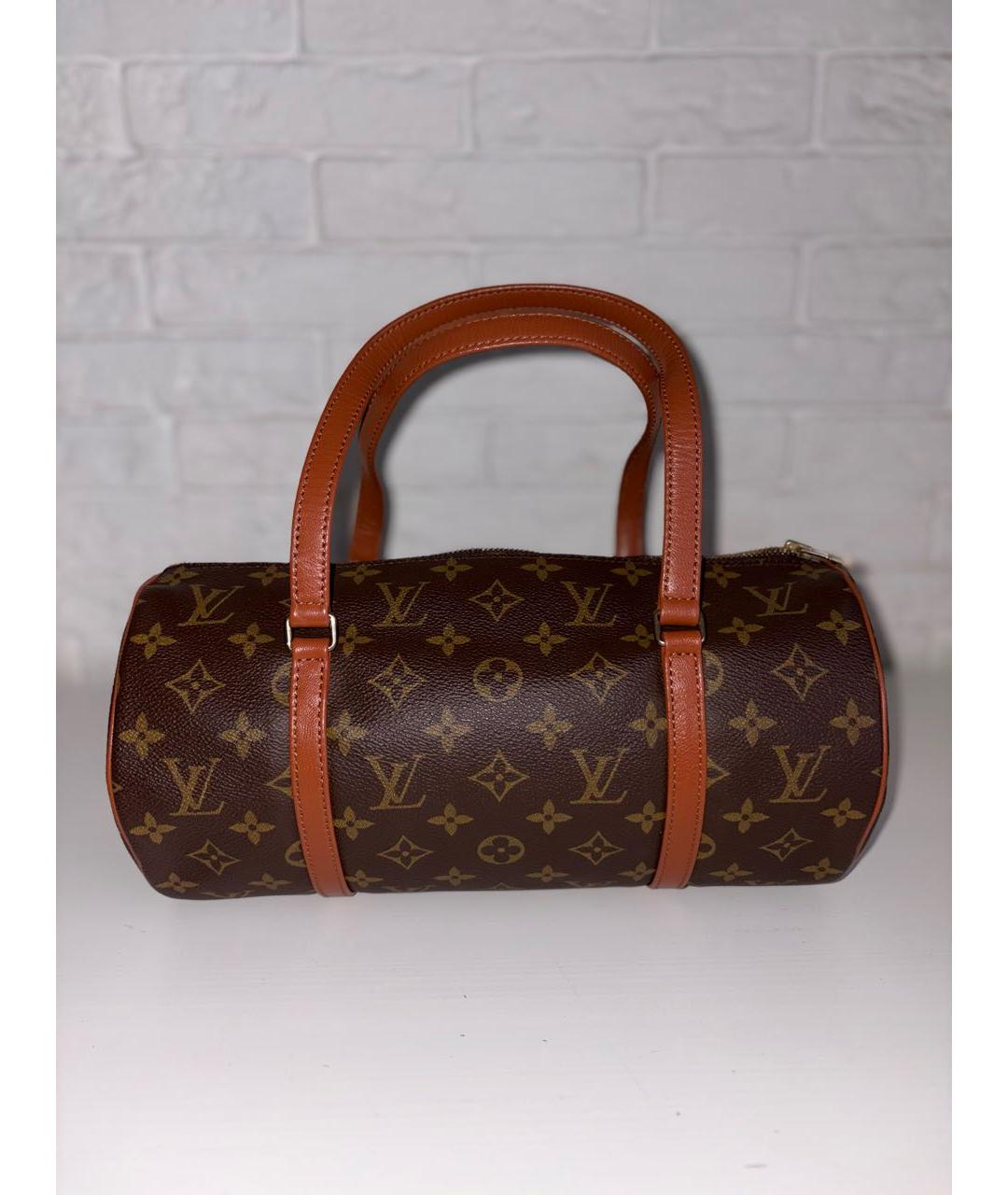 LOUIS VUITTON Коричневая сумка с короткими ручками, фото 2