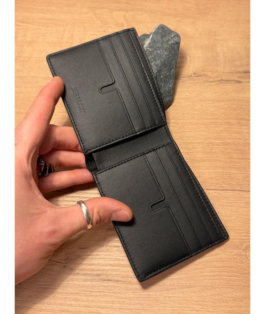 BURBERRY Красный кожаный кошелек, фото 2