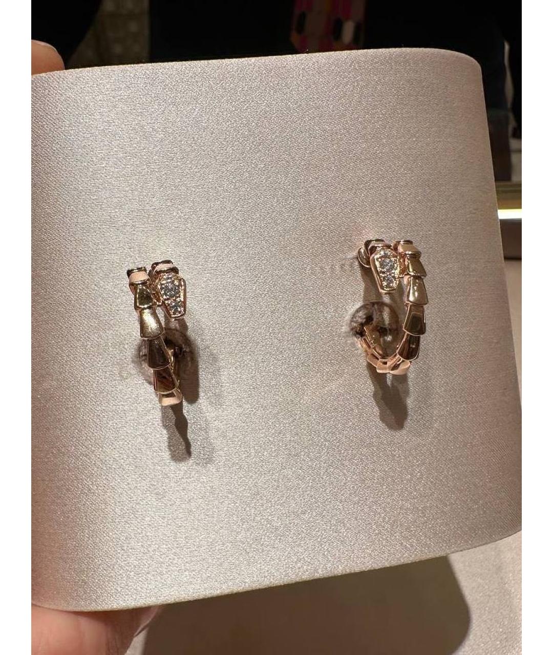 BVLGARI Золотые серьги из желтого золота, фото 3