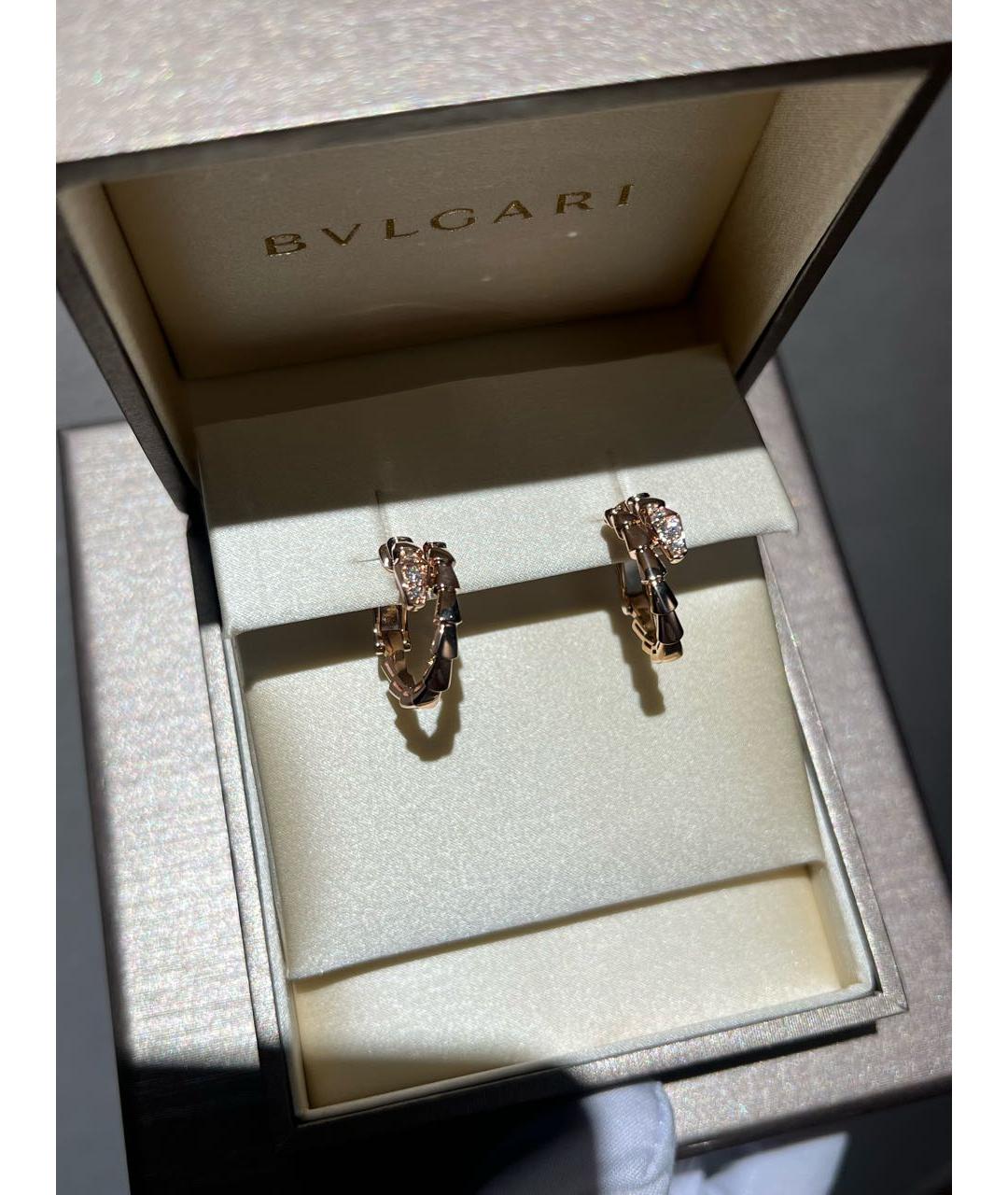 BVLGARI Золотые серьги из желтого золота, фото 2