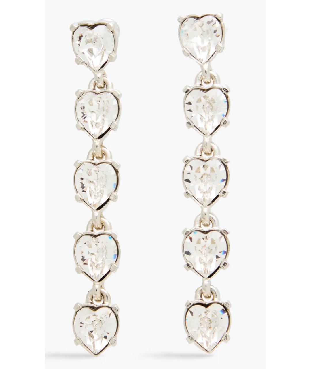 OSCAR DE LA RENTA Серебряные латунные серьги, фото 6