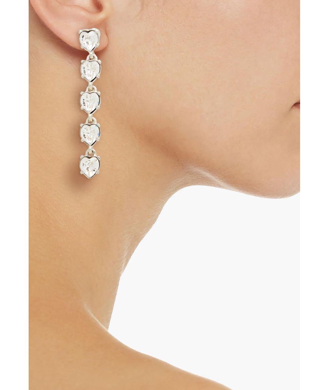 OSCAR DE LA RENTA Серебряные латунные серьги, фото 4