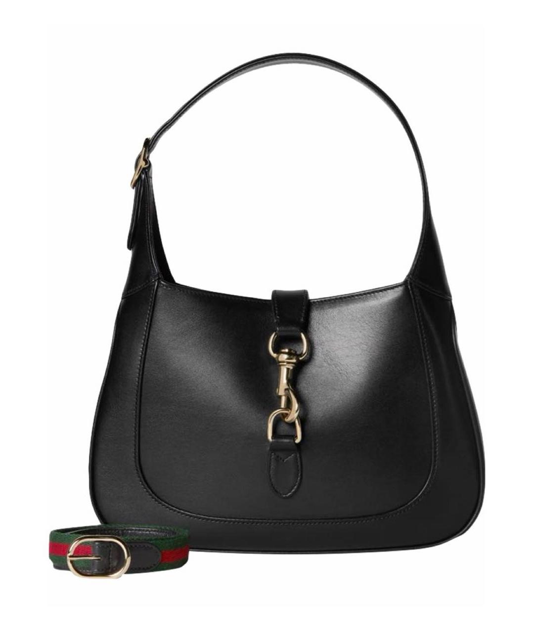 GUCCI Черная кожаная сумка с короткими ручками, фото 7