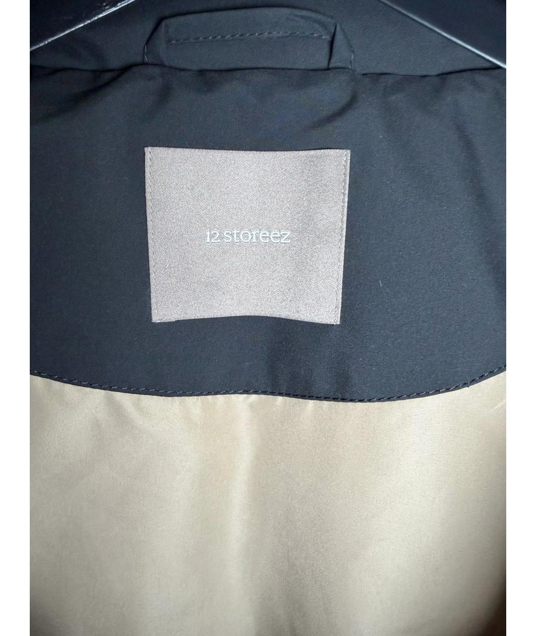 12 STOREEZ Черный полиамидовый пуховик, фото 5