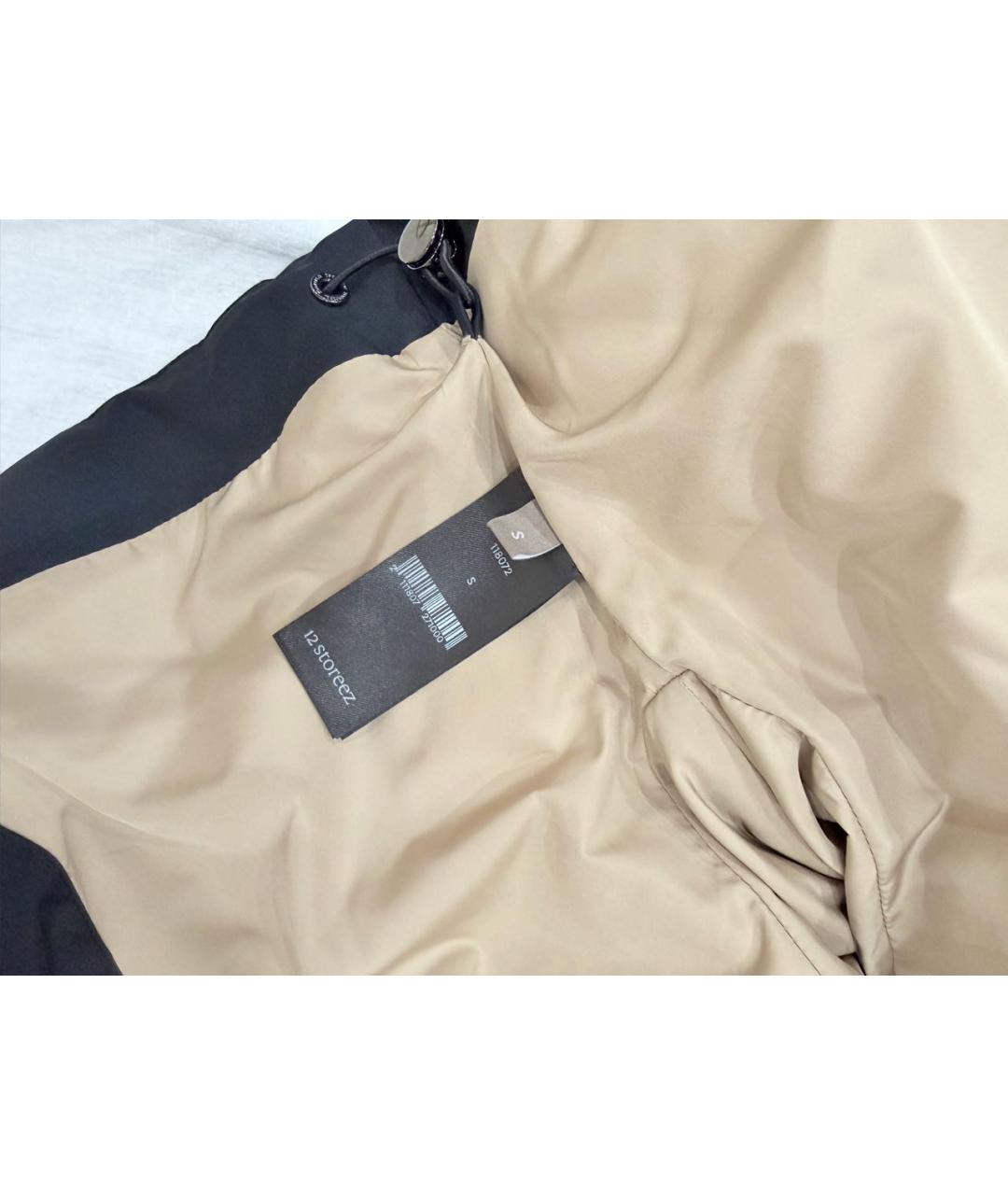 12 STOREEZ Черный полиамидовый пуховик, фото 6