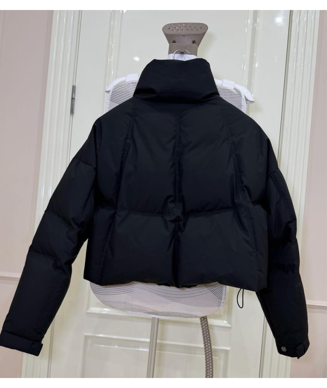 12 STOREEZ Черный полиамидовый пуховик, фото 3