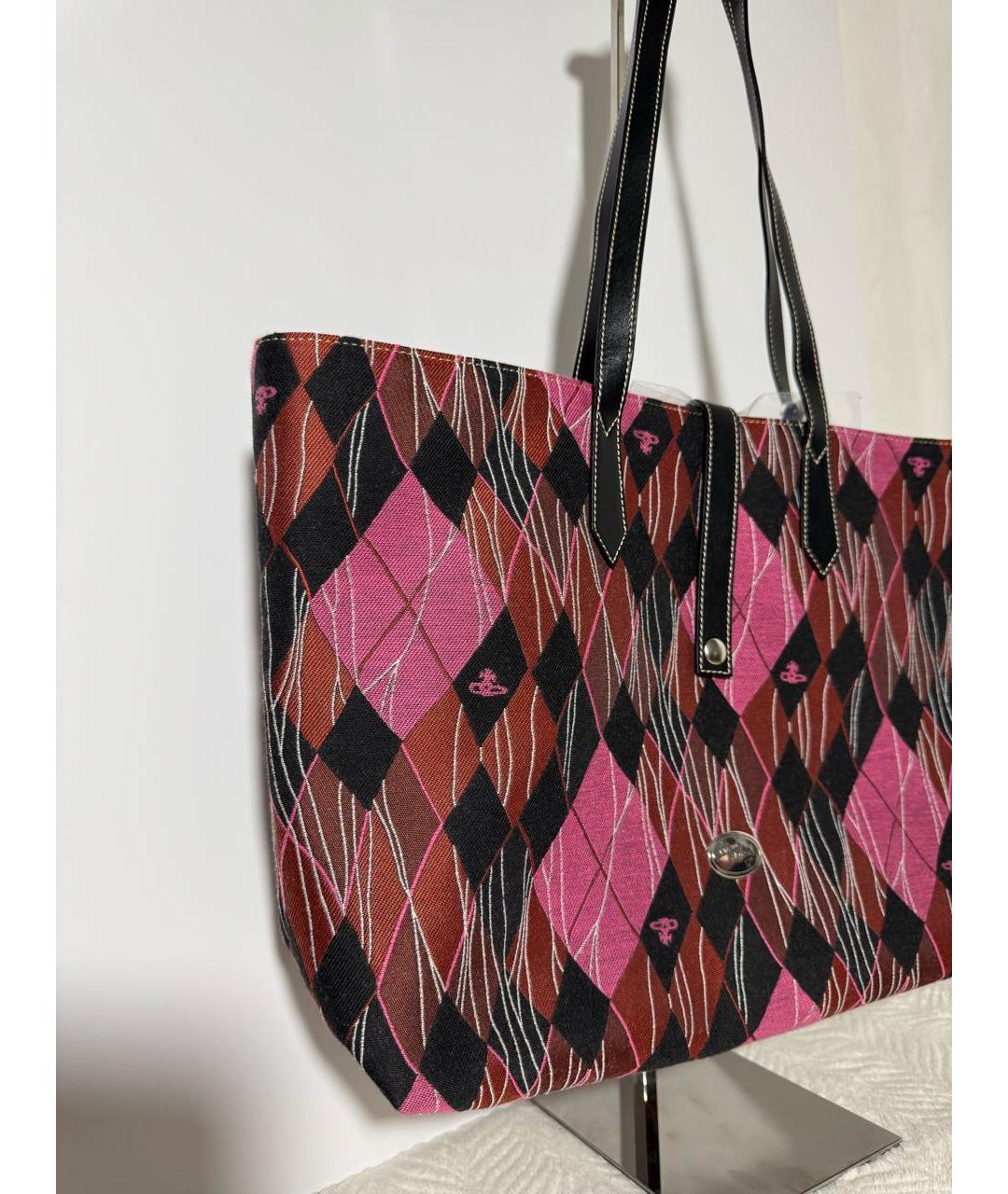 VIVIENNE WESTWOOD Мульти хлопковая сумка тоут, фото 3