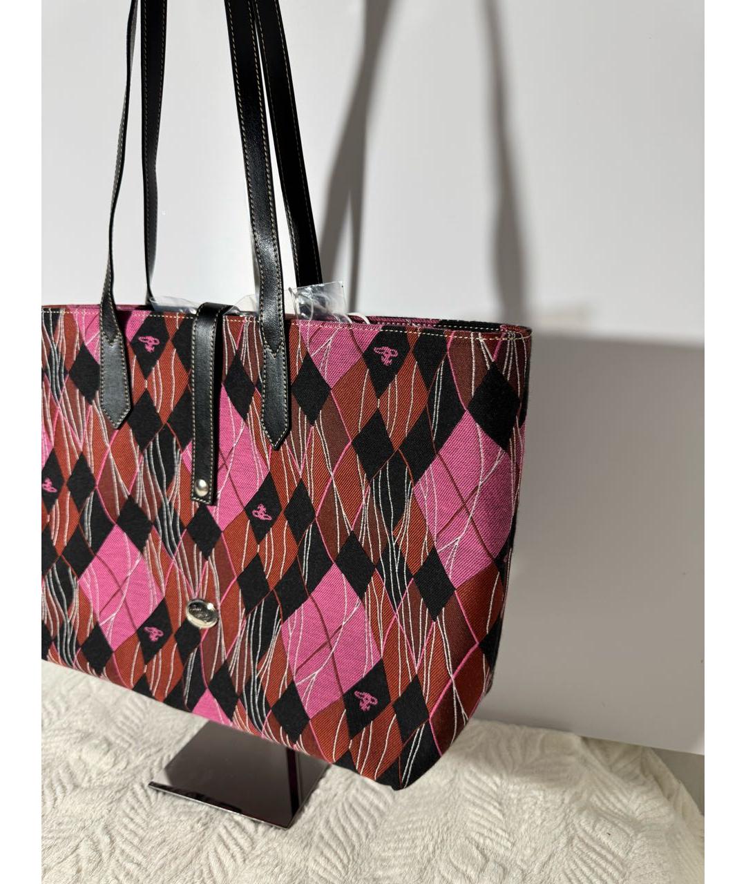 VIVIENNE WESTWOOD Мульти хлопковая сумка тоут, фото 2