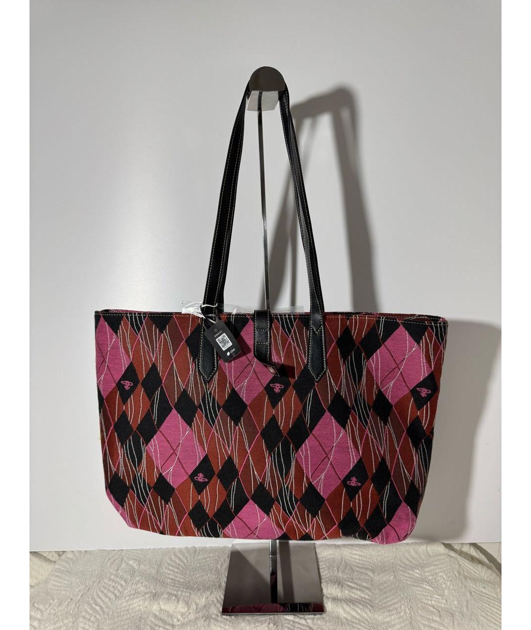 VIVIENNE WESTWOOD Мульти хлопковая сумка тоут, фото 4