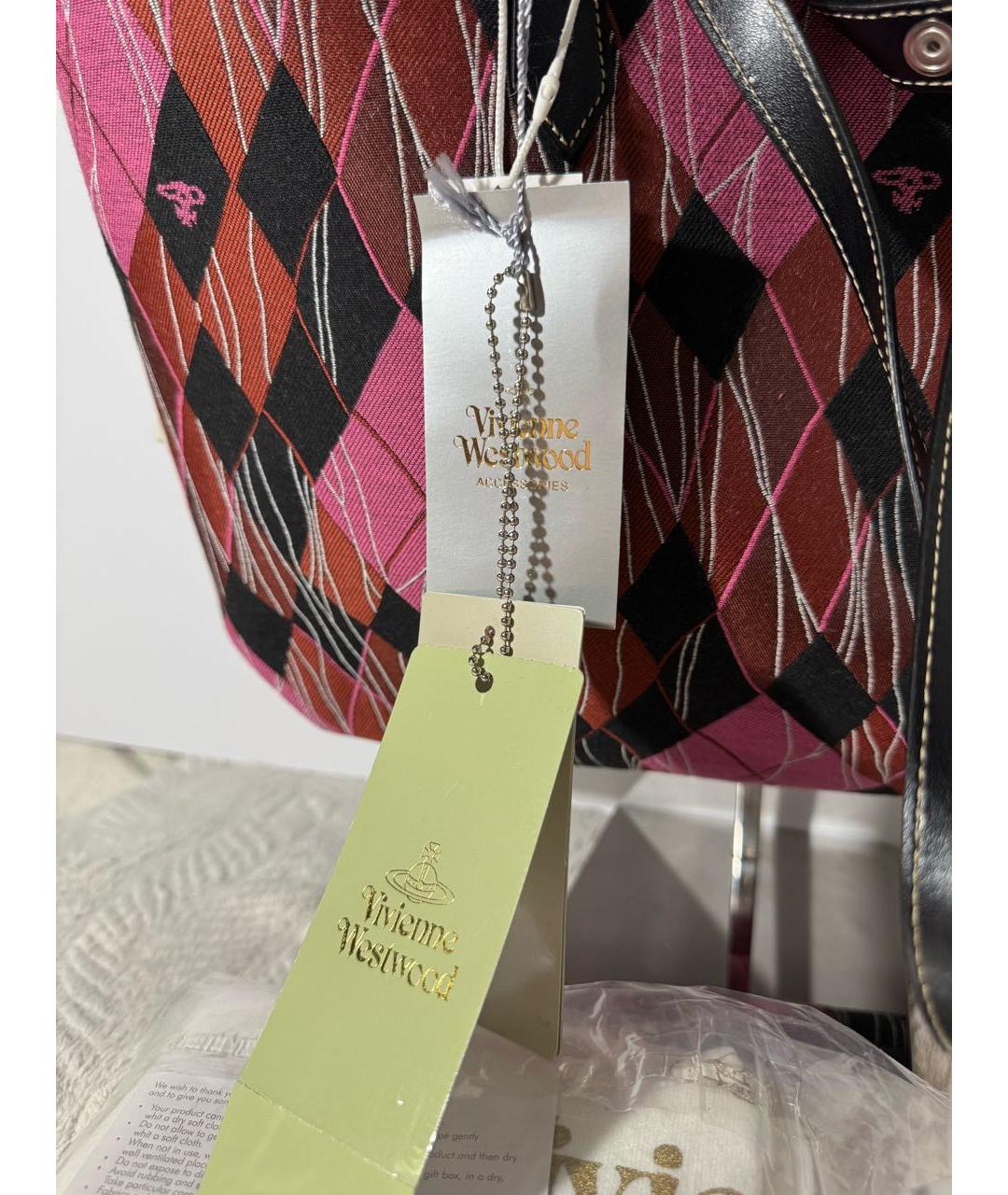 VIVIENNE WESTWOOD Мульти хлопковая сумка тоут, фото 6