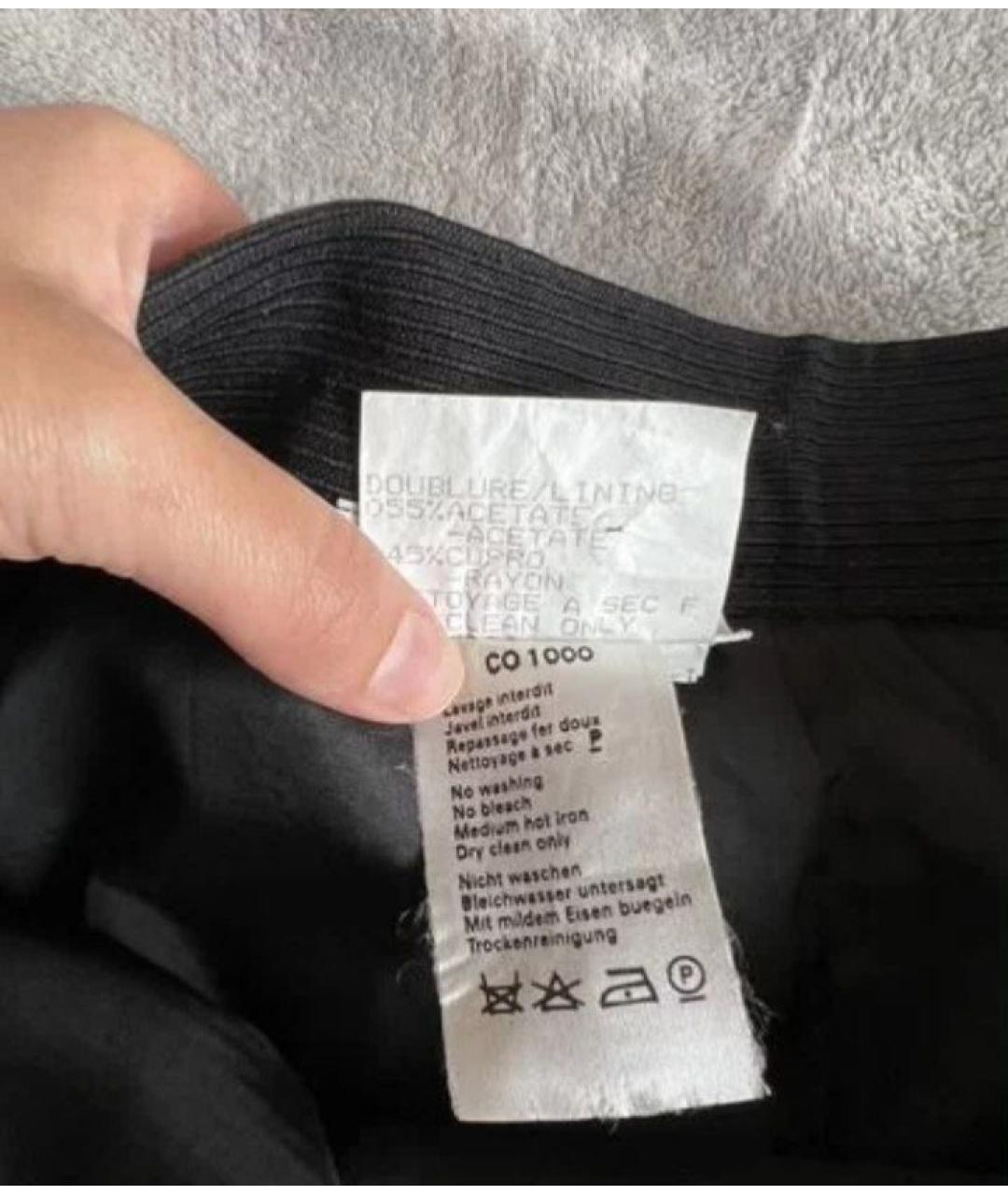 YVES SAINT LAURENT BEAUTY Черная шерстяная юбка мини, фото 7