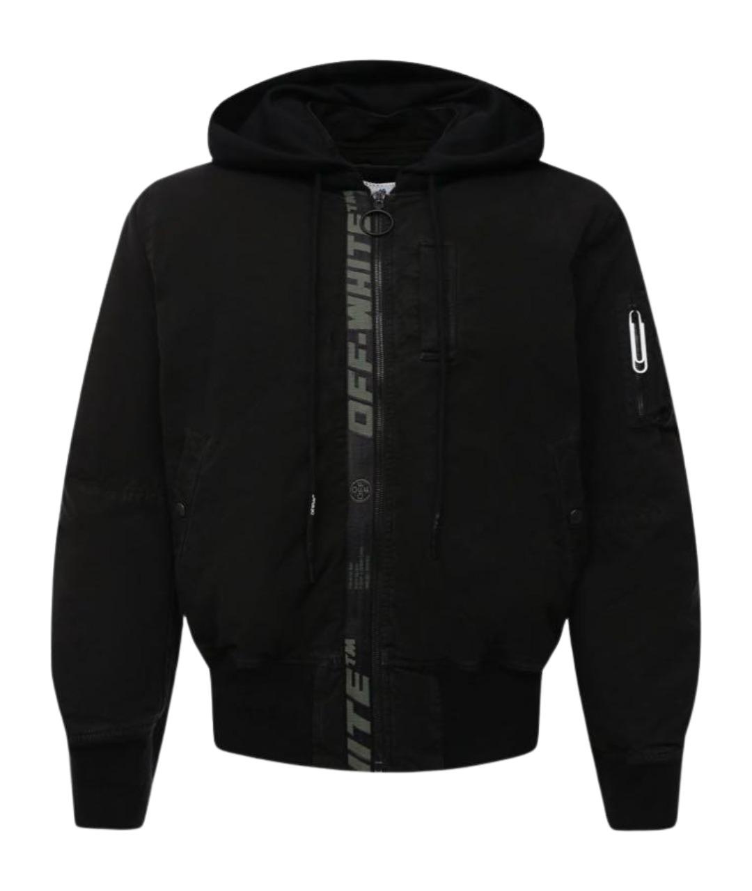 OFF-WHITE Черная хлопковая куртка, фото 1